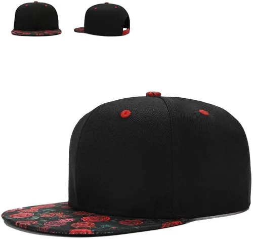 Vista 10 de Gorra de béisbol para hombre, estilo hip hop, visera plana, ajustable, unisex, ajustable, transpirable