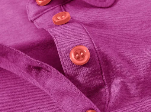 Vista 5 de TBMPOY Polo de golf para mujer, ligera, absorbe la humedad, de secado rápido, 4 botones