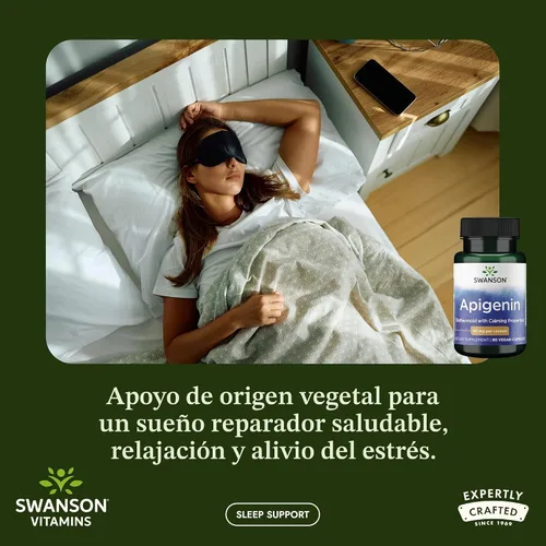 Vista 2 de Swanson Apigenina, 0.0018 oz, 90 cápsulas