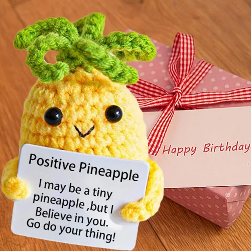 Vista 6 de 2 piezas de piña de apoyo emocional positivo, regalos de piña para mujeres