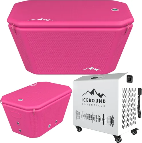 Vista 11 de Bañera fría con enfriador de agua – Enfriador de agua caliente y fría eficiente de 1 HP para baño de hielo – Bañera de hielo premium con enfriador