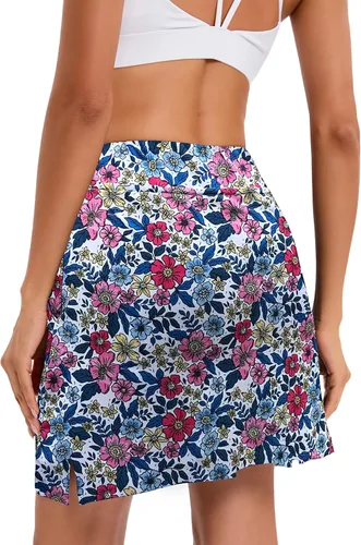 Vista 6 de Oyamiki - Falda pantalón deportiva para mujer, diseño ligero ideal para tenis, correr, entrenamiento, deporte y golf