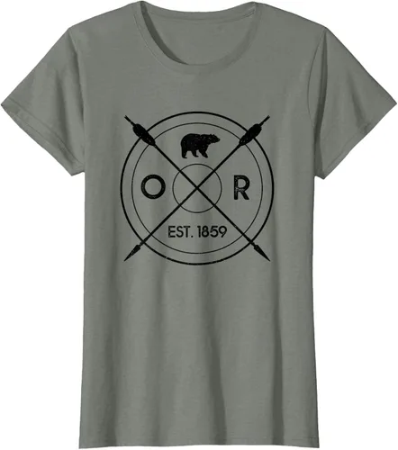 Vista 14 de Oregon Beaver State Bear OR Est. 1859 - Camiseta de regalo, gris, S