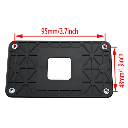 Vista 5 de 2 bases de soporte para ventilador de CPU, soporte de radiador para AM2+/AM3+/FM1/FM2, marco inferior de CPU, base sin límites de refrigeración