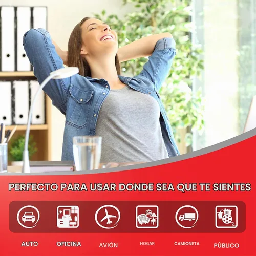 Vista 6 de QiPillow - Cojín ergonómico y ortopédico para aliviar el dolor, respaldo lumbar y postura, para silla, sofá, cama (camello)