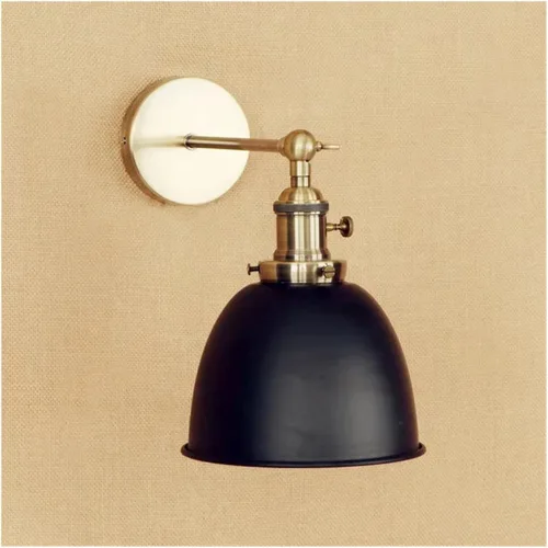 Vista 10 de Brass Black Retro LED Wall Light Fixtures Loft Industrial Vintage Arm Lamp Lamparas,Ideal for Bedroom Rojo