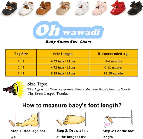 Vista 7 de Zapatos planos para bebé niña, zapatos planos para caminar, suela suave, zapatos de princesa Mary Jane, zapatos de vestir de boda, zapatos de cuna