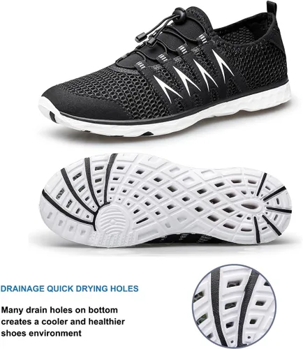 Vista 4 de Zapatos de agua para hombres y mujeres, zapatos de senderismo al aire libre, secado rápido, zapatos acuáticos de playa para deportes acuáticos