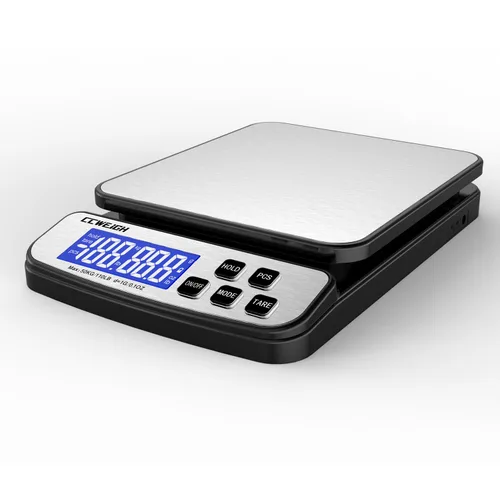 Vista 8 de Báscula de envío digital de 110 libras x 0.04 oz con función de retención y conteo, báscula de correo para envíos de paquetes, báscula postal