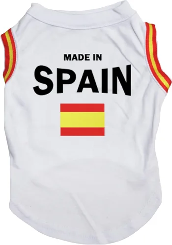 Vista 3 de petitebella cachorro perro ropa fabricado en España Rojo playera de algodón, XS, Rojo