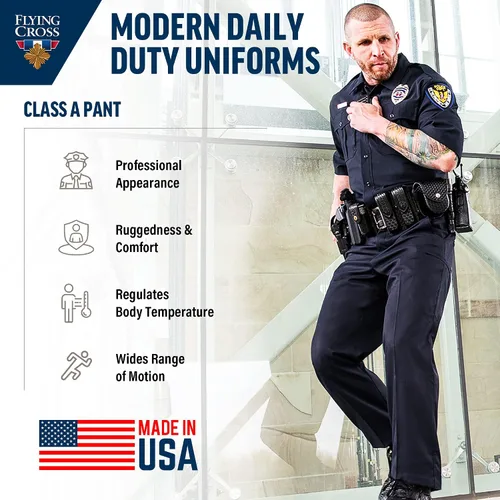 Vista 4 de FX STAT - Pantalón de policía para hombre, aplicación de la ley, EMS, clase A, 6 bolsillos, sin dobladillo