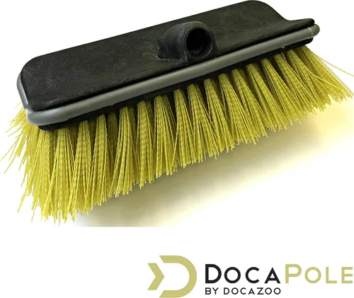 Vista 2 de DOCA - Cepillo de limpieza para poste de extensión de mango largo, escoba al aire libre y cepillo para fregar para suelo de casa, cubierta, patio