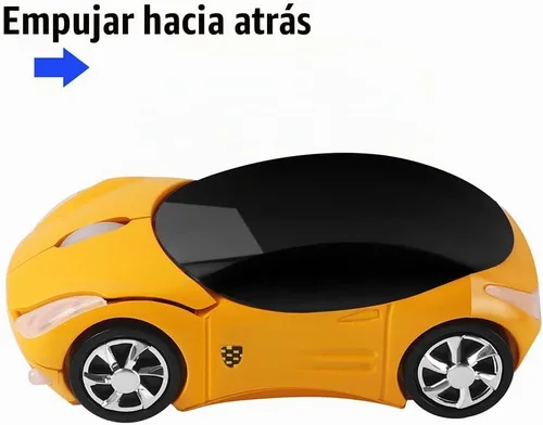 Vista 4 de Usbkingdom - Ratón inalámbrico 2,4 GHz, 3D, deportivo, con forma de coche, óptico ergonómico con receptor USB para PC, portátil, computadora