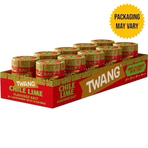 Vista 2 de Twang erz Chile-Lime condimento sal para aperitivos, coctelera de 1.15 onzas (paquete de 10)