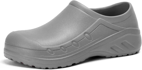 Vista 8 de Zapatos de chef para hombres y mujeres, antideslizantes, a prueba de agua, con puntera cerrada, zuecos para enfermeras, cocina, restaurante