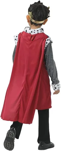Vista 5 de Disfraz de rey medieval para cosplay, disfraz de Halloween para niños, disfraz de fiesta de carnaval de Purim