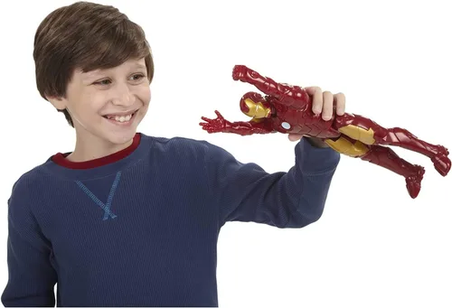 Vista 3 de Titans Hero Series Ironman - Figura de acción de 12 pulgadas de alto de Marvel Avengers