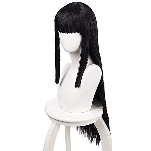 Vista 3 de Peluca de cosplay japonesa de anime kakegurui personaje para mujeres niñas juego de rol pelos Halloween Carnaval Party Jabami Yumeko