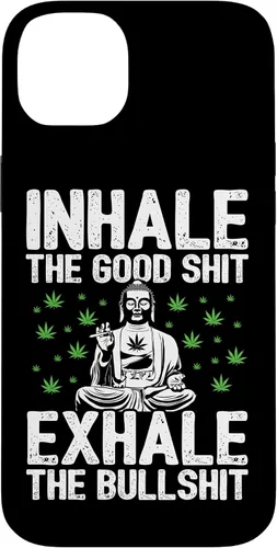 Vista 15 de Inhale Good Shit Exhale Bullshit - Weed Cannabis - 420 Case for iPhone 17
