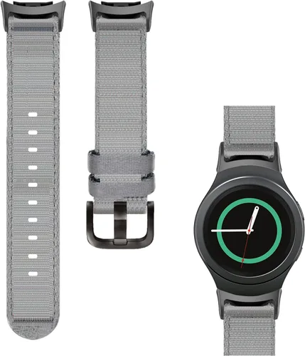 Vista 11 de Correa de nailon tejida compatible con Samsung Gear S2 SM-R720/SM-R730 Smartwatch de ajuste rápido suave transpirable correa deportiva de repuesto