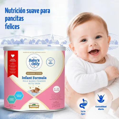 Vista 4 de Baby's Only Baby Formula - Fórmula infantil de nutrición completa, polvo a base de leche con hierro, vitamina E, vitamina D, fórmula infantil fácil