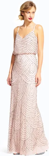 Vista 3 de Adrianna Papell Women's Long Beaded Blouson Gown