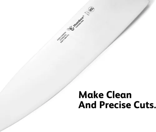 Vista 3 de Cuisine Pro Cuchillo de chef de 12 pulgadas - Hoja de espiga completa de acero inoxidable para uso profesional y personal - Mango ergonómico, agarre