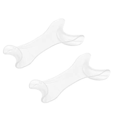 Vista 2 de 10 piezas de retractor de labios de mejilla dental doble cabeza abridor de boca, retractor quirúrgico para blanqueamiento de dientes, herramienta