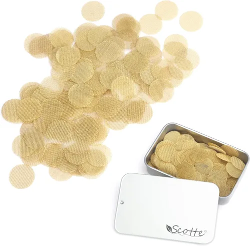 Vista 7 de Scotte 200 pantallas de tubo de latón de 3/8 pulgadas, pantalla de filtro de tubo de metal de 0.374 in (0,375 pulgadas) con caja de almacenamiento