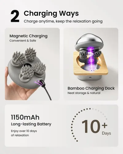Vista 12 de Breo Scalp Mini Pro masajeador eléctrico del cuero cabelludo con amasado