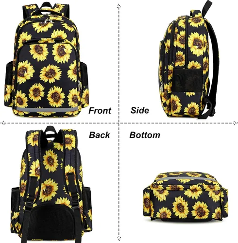 Vista 3 de BTOOP Mochilas escolares para niñas, mochila ligera y bonita bolsa de almuerzo para niños y estuche para lápices