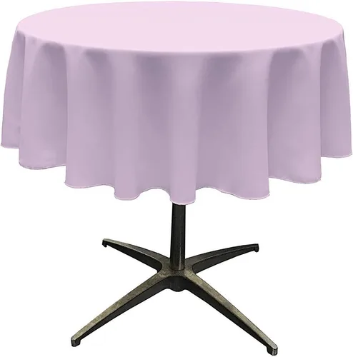 Vista 34 de Telón de fondo King Inc, mantel redondo de poliéster sin costuras de 58 pulgadas / superposición, bueno para mesa de café pequeña (Aqua)