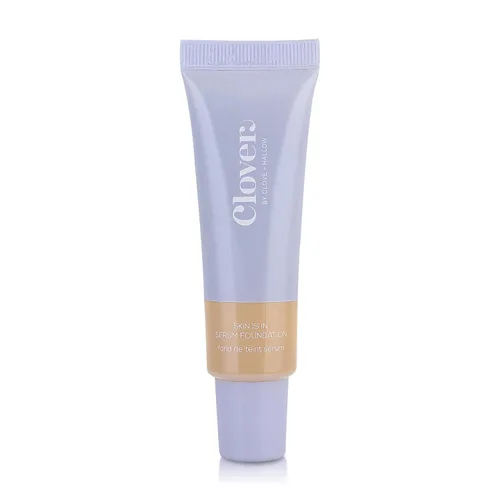 Vista 15 de Clover Skin Is In Serum Foundation Suero facial hidratante, base ligera, libre de crueldad animal y vegano, con escualano y cera de semillas de 10