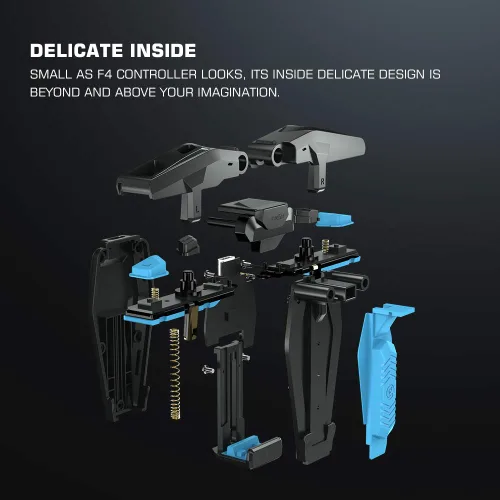 Vista 5 de GameSir Mobile TriggersMobile Game Controllers F4 FalconFoldable Plug and Play Gaming Trigger for iOS and Android PhonePUBGFortniteRules45-65 inch