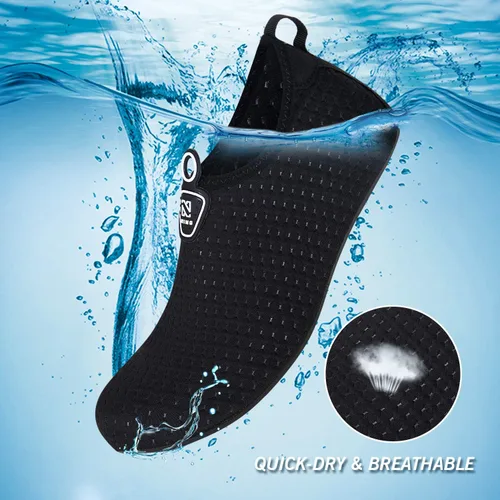 Vista 4 de IceUnicorn - Zapatos acuáticos para playa, natación, para hombres y mujeres, de secado rápido, para andar descalzo, piscina, yoga