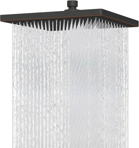 Vista 23 de Hibbent Cabezal de ducha filtrado de metal, cabezal de ducha de lluvia de alta presión de 6 pulgadas, filtro de ducha de 20 etapas para suavizador