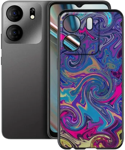 Vista 14 de Funda para BLU View 5 B160V (6.56 "), Carcasa protectora de silicona de grado militar para BLU View 5 B160V - Globo