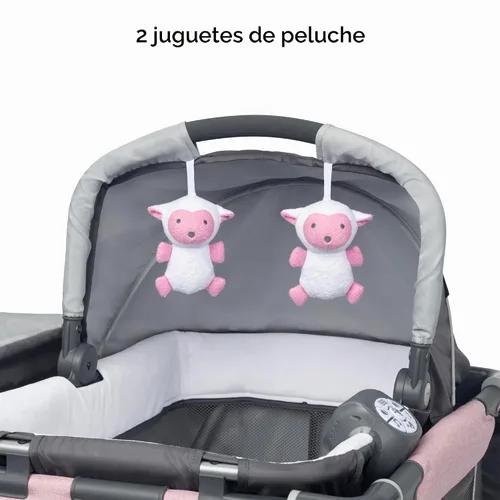 Vista 4 de Baby Trend Simply Smart - Centro de guardería para niños, color rosa