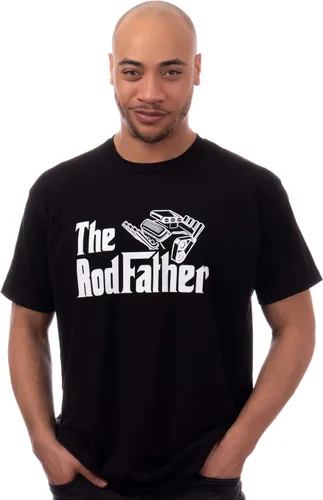 Vista 2 de The Rodfather Funny Hotrod Garage Joke Truck Car Guy Mechanic Auto Racing Hot Rod T-Shirt for Men Grandpa Dad