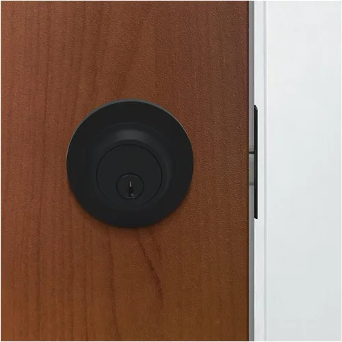 Vista 5 de Nuk3y Thor Series Slim Round Modern Contemporary (cerrojo de seguridad [cilindro único], negro mate)