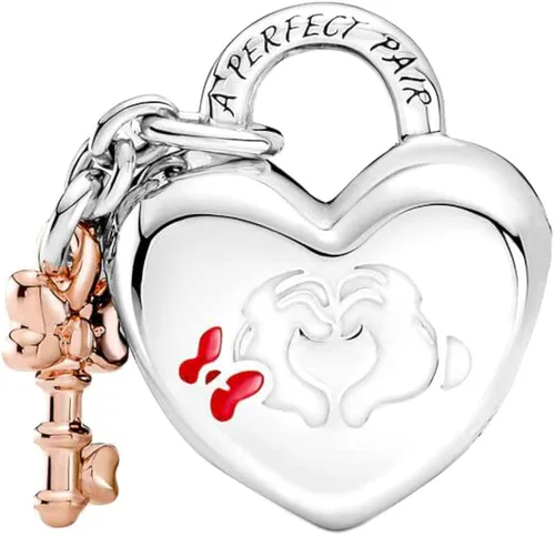 Vista 2 de Bellestory Forever Love - Abalorio de plata de ley 925 esmaltado con diseño de corazón para mujer pulsera europea