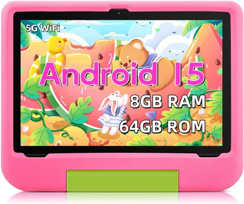 Vista 11 de Tablet para niños de 10 pulgadas, Android 15 Tablets para niños de 3 a 12 años, control parental, aplicaciones para niños precargadas, Octa-Core