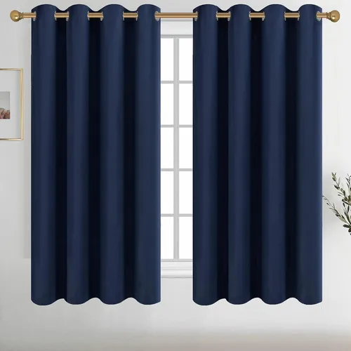 Vista 52 de Diraysid Cortinas opacas beige con ojales para dormitorio, con aislamiento térmico, cortinas de oscurecimiento de habitación, 38 x 54 pulgadas, 2