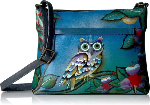 Vista 35 de Anna by Anuschka Women's Genuine Leather Medium Crossbody with External Zipper Pocket