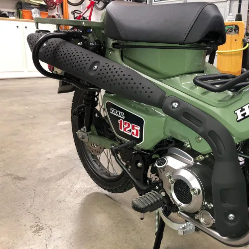 Vista 5 de Barra de choque de escape compatible con Honda CT125 Trail 125 Hunter Cub (2019-actual)