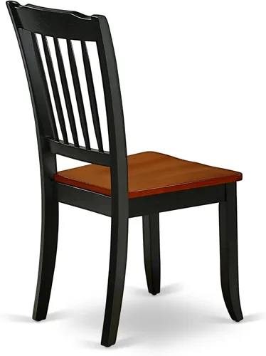 Vista 7 de East West Furniture ANDA3-BCH-W Juego de mesa de comedor de 3 piezas para espacios pequeños contiene una mesa de cocina redonda con pedestal y 2