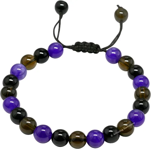 Vista 22 de Pulsera del zodiaco de cristales curativos