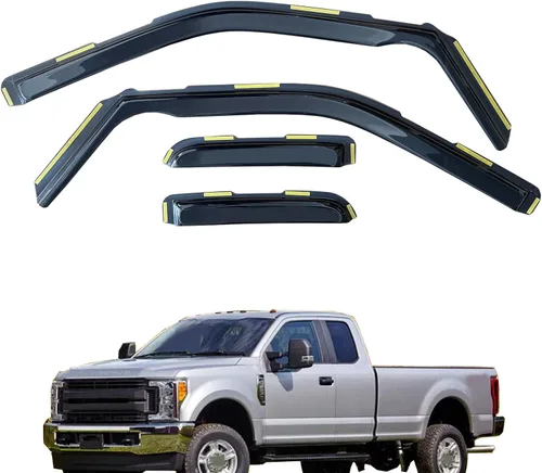 Vista 10 de inchannel - Visera de ventana compatible con Toyota 4Runner 2010-2024, protectores de lluvia, deflector de viento, humo, 4 piezas