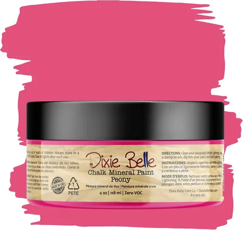 Vista 44 de Pintura para muebles con acabado de tiza Dixie Belle Paint Company - Amatista (4oz) - Pintura mineral de tiza chic púrpura profundo mate