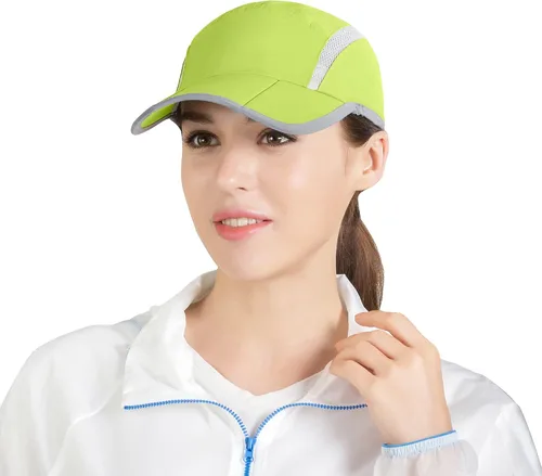 Vista 70 de connectyle plegable malla deportes cap con transpirable con rayas reflectantes Sun Runner Cap